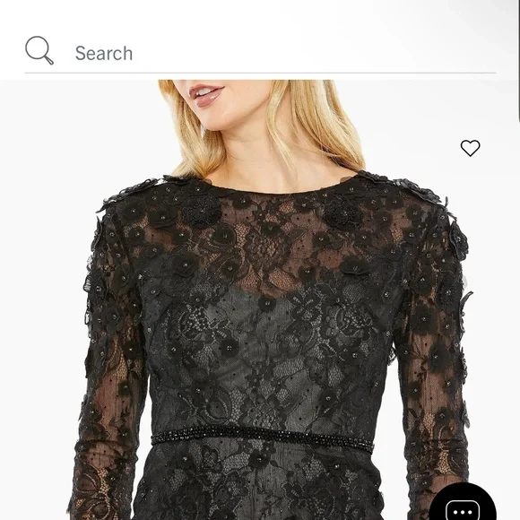 Elegant Black Cocktail Dress - Picture 3 of 9